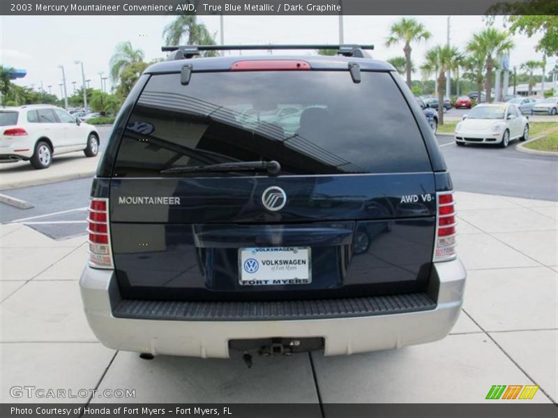 True Blue Metallic / Dark Graphite 2003 Mercury Mountaineer Convenience AWD