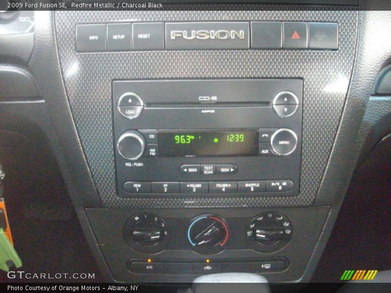 Redfire Metallic / Charcoal Black 2009 Ford Fusion SE