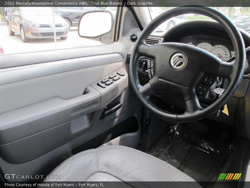True Blue Metallic / Dark Graphite 2003 Mercury Mountaineer Convenience AWD