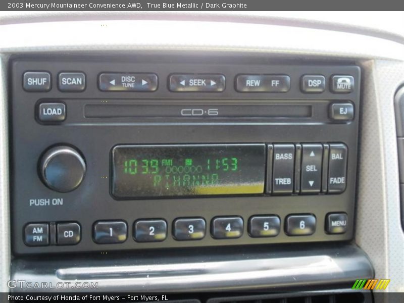 Controls of 2003 Mountaineer Convenience AWD