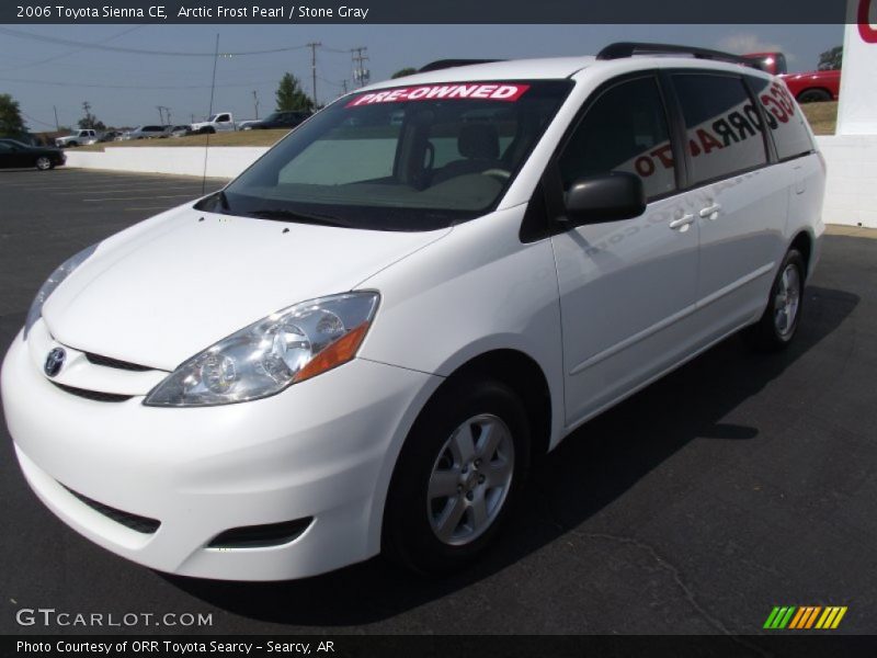 Arctic Frost Pearl / Stone Gray 2006 Toyota Sienna CE