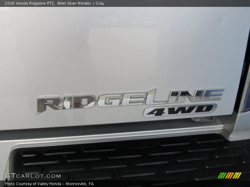 Billet Silver Metallic / Gray 2006 Honda Ridgeline RTS