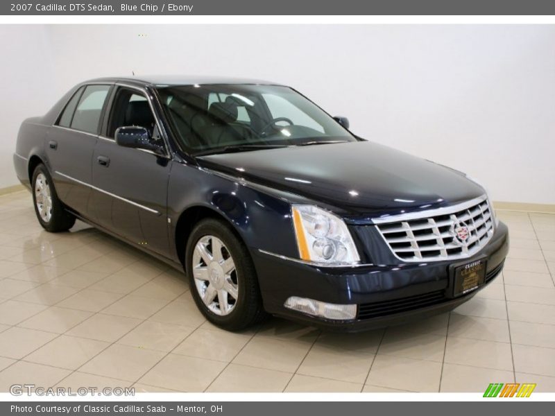 Blue Chip / Ebony 2007 Cadillac DTS Sedan