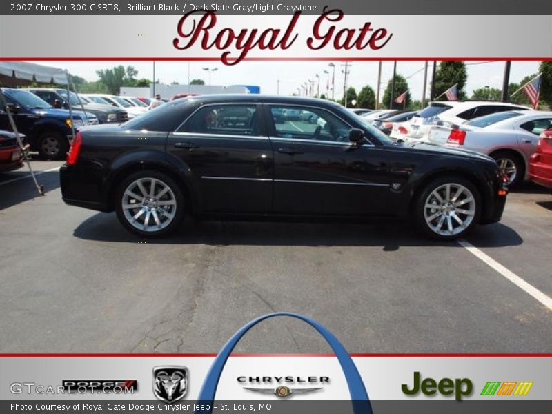Brilliant Black / Dark Slate Gray/Light Graystone 2007 Chrysler 300 C SRT8