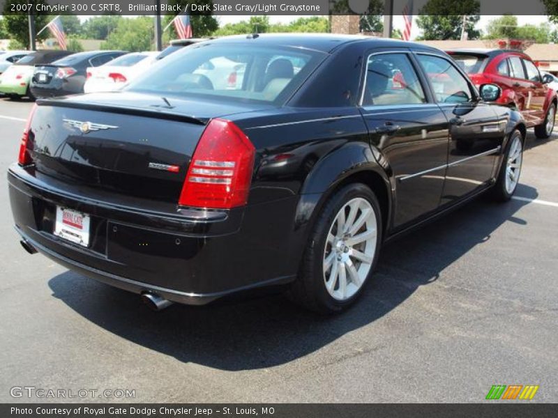 Brilliant Black / Dark Slate Gray/Light Graystone 2007 Chrysler 300 C SRT8