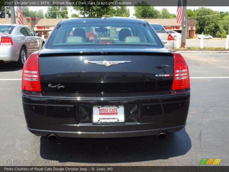Brilliant Black / Dark Slate Gray/Light Graystone 2007 Chrysler 300 C SRT8