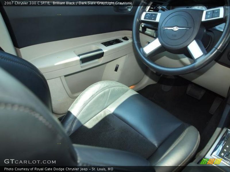 Brilliant Black / Dark Slate Gray/Light Graystone 2007 Chrysler 300 C SRT8