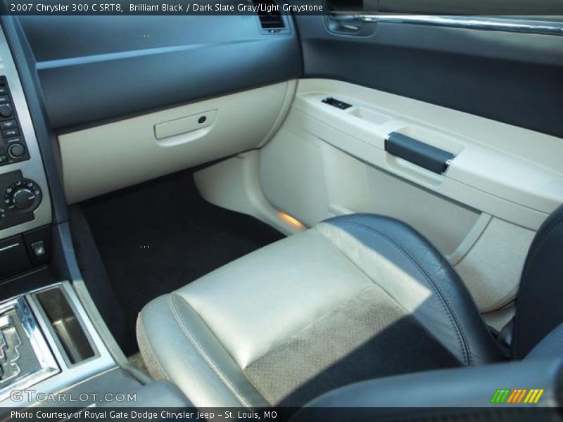 Brilliant Black / Dark Slate Gray/Light Graystone 2007 Chrysler 300 C SRT8