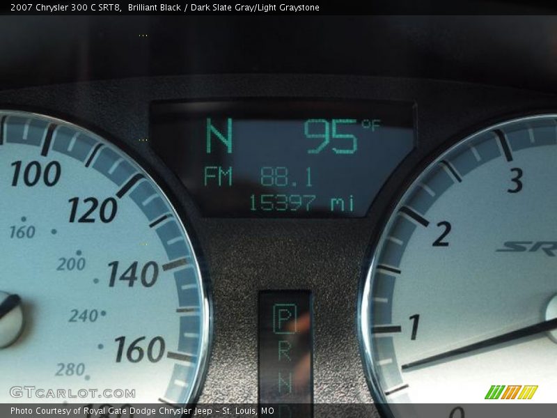 Brilliant Black / Dark Slate Gray/Light Graystone 2007 Chrysler 300 C SRT8