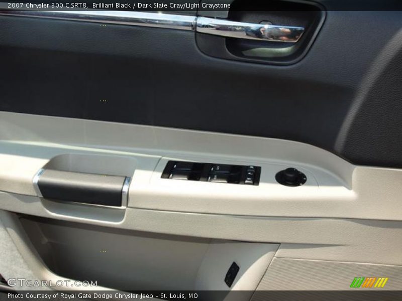 Brilliant Black / Dark Slate Gray/Light Graystone 2007 Chrysler 300 C SRT8