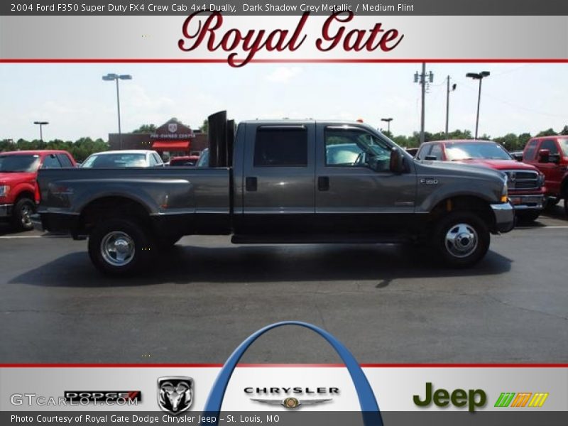 Dark Shadow Grey Metallic / Medium Flint 2004 Ford F350 Super Duty FX4 Crew Cab 4x4 Dually