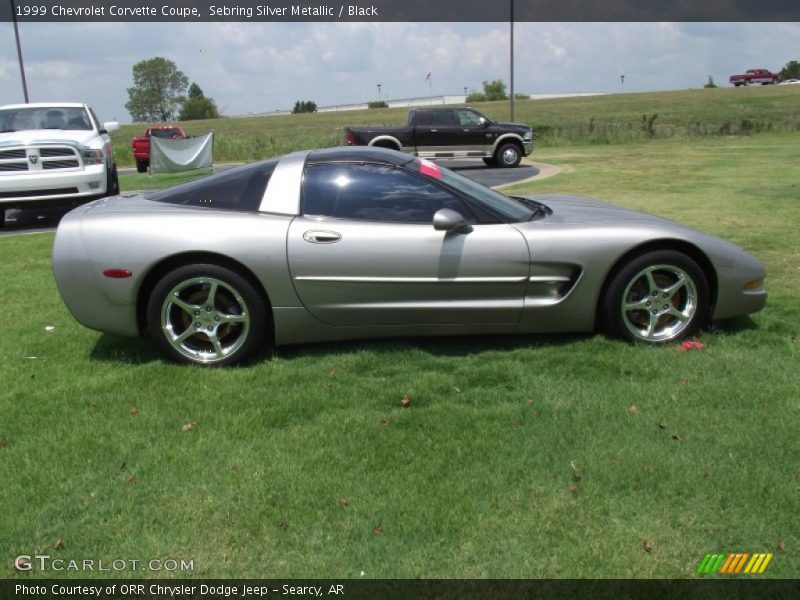 Sebring Silver Metallic / Black 1999 Chevrolet Corvette Coupe