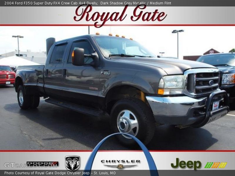 Dark Shadow Grey Metallic / Medium Flint 2004 Ford F350 Super Duty FX4 Crew Cab 4x4 Dually