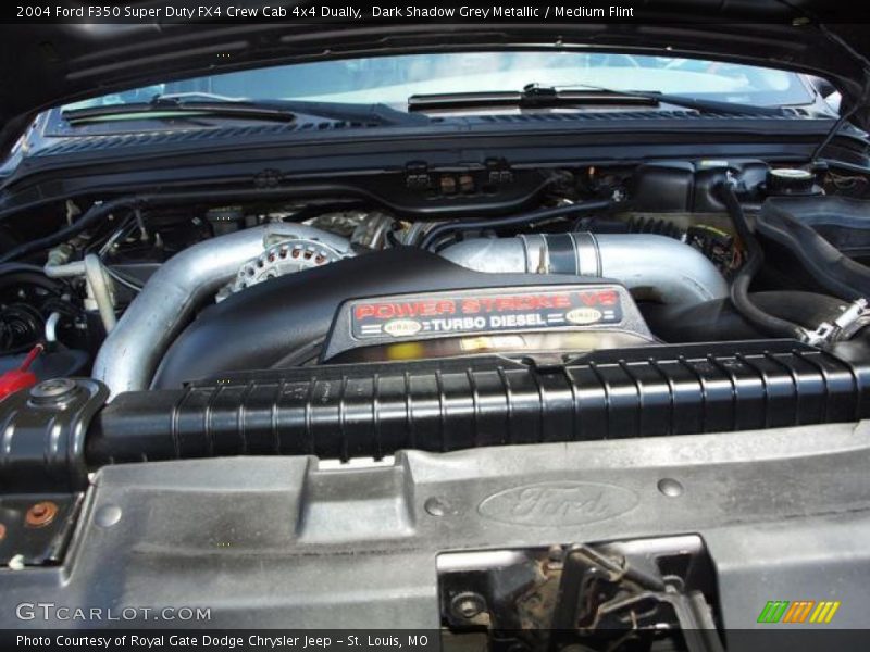 Dark Shadow Grey Metallic / Medium Flint 2004 Ford F350 Super Duty FX4 Crew Cab 4x4 Dually