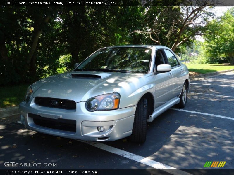 Platinum Silver Metallic / Black 2005 Subaru Impreza WRX Sedan