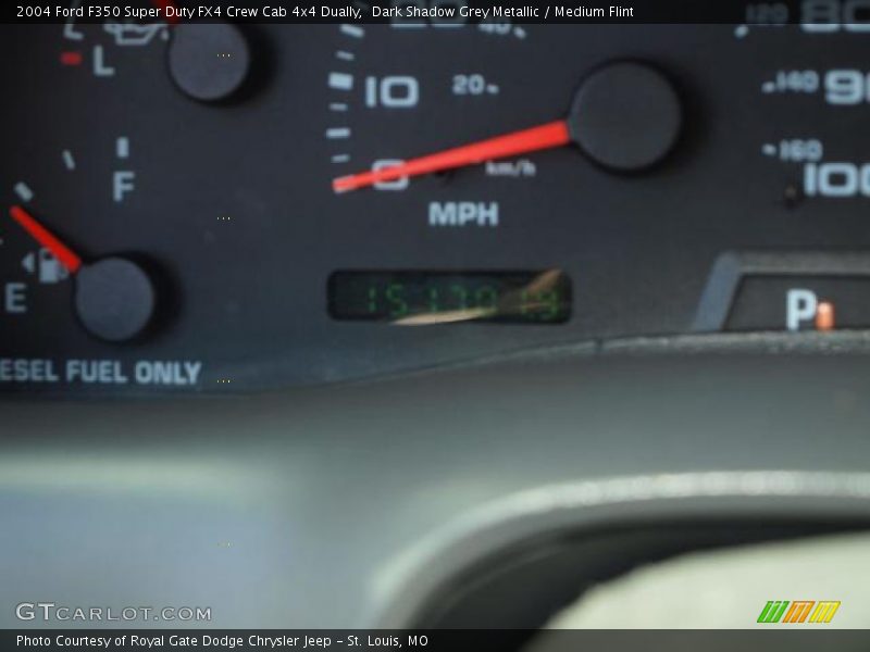 Dark Shadow Grey Metallic / Medium Flint 2004 Ford F350 Super Duty FX4 Crew Cab 4x4 Dually
