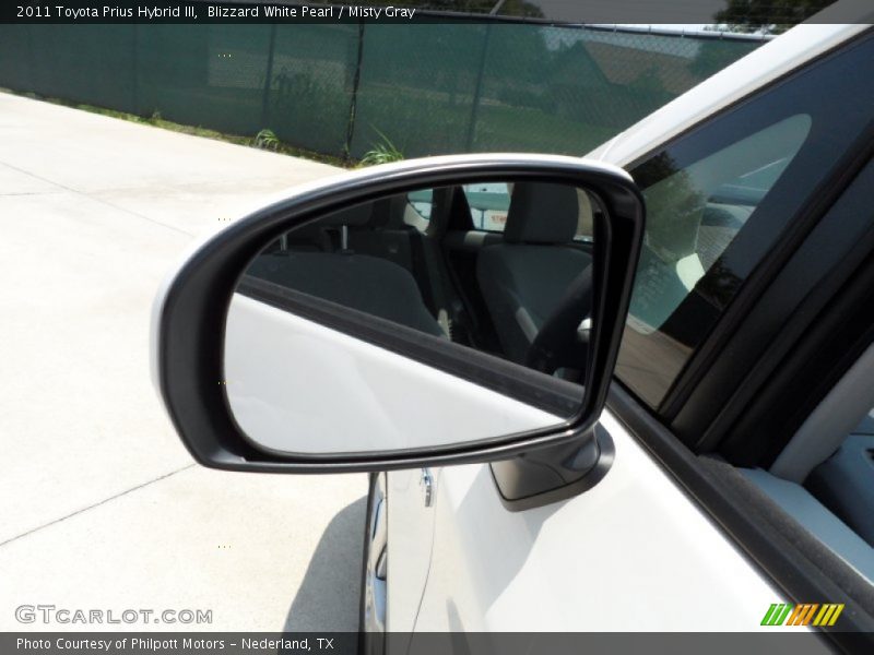 Blizzard White Pearl / Misty Gray 2011 Toyota Prius Hybrid III