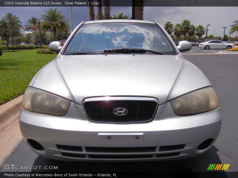 Silver Pewter / Gray 2003 Hyundai Elantra GLS Sedan