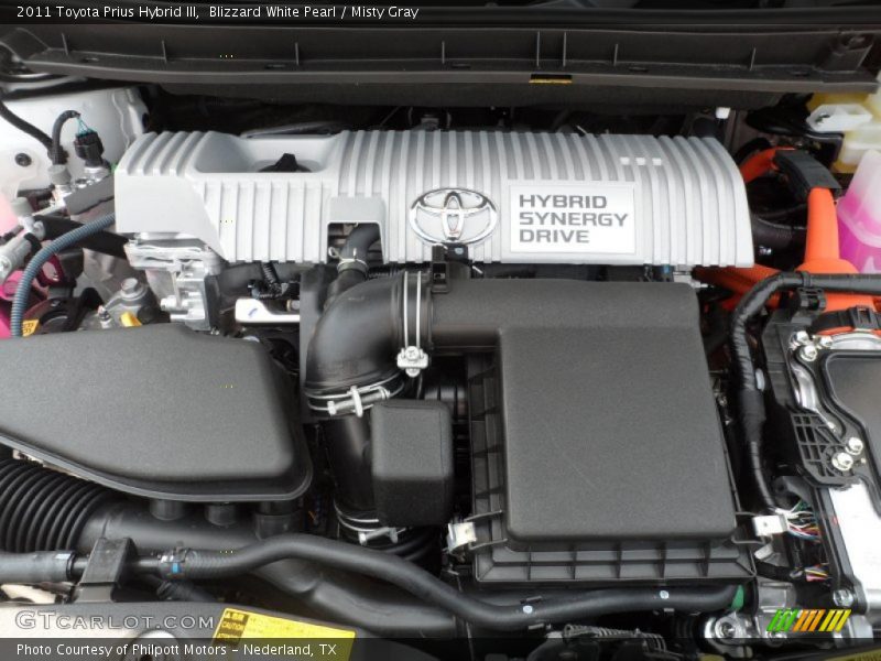 Blizzard White Pearl / Misty Gray 2011 Toyota Prius Hybrid III
