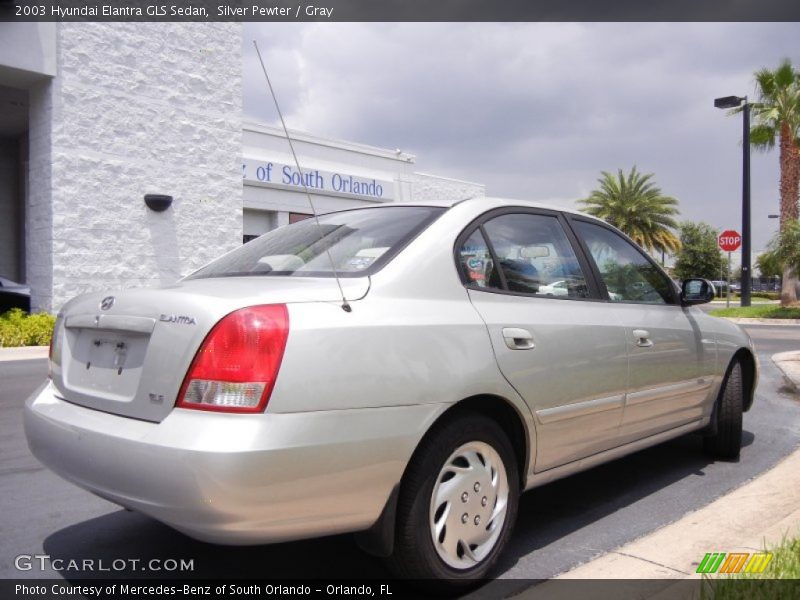 Silver Pewter / Gray 2003 Hyundai Elantra GLS Sedan