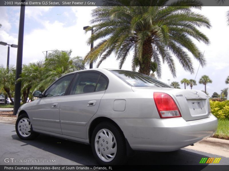 Silver Pewter / Gray 2003 Hyundai Elantra GLS Sedan