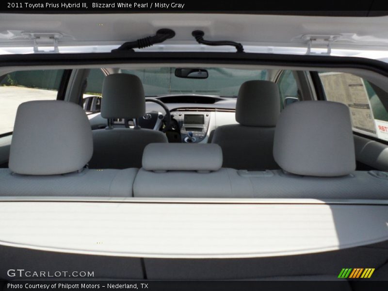 Blizzard White Pearl / Misty Gray 2011 Toyota Prius Hybrid III