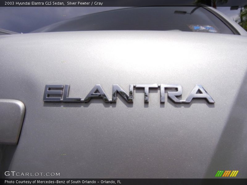 Silver Pewter / Gray 2003 Hyundai Elantra GLS Sedan