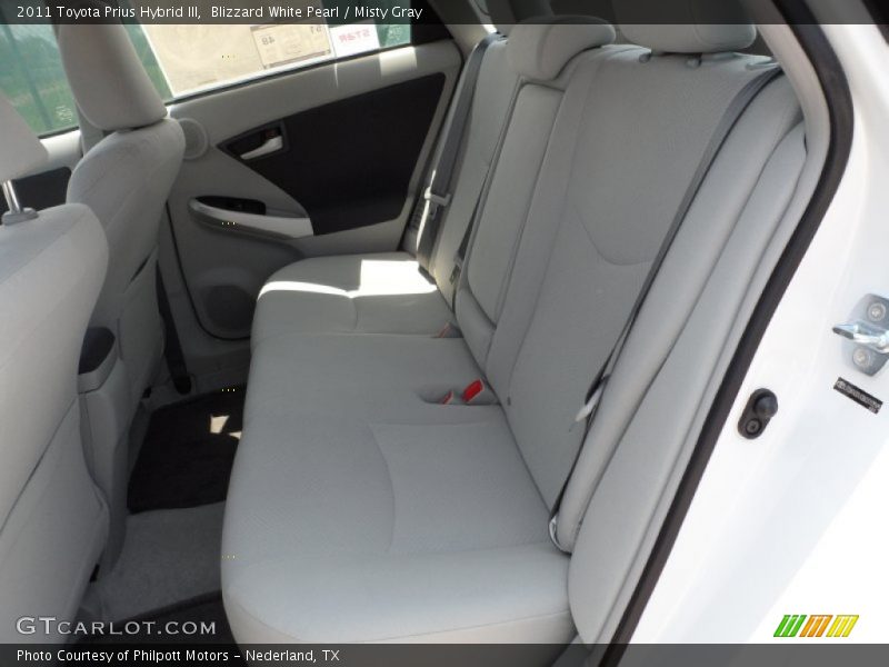 Blizzard White Pearl / Misty Gray 2011 Toyota Prius Hybrid III