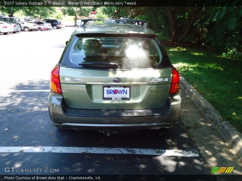 Willow Green Opal / Warm Ivory Tweed 2007 Subaru Outback 2.5i Wagon