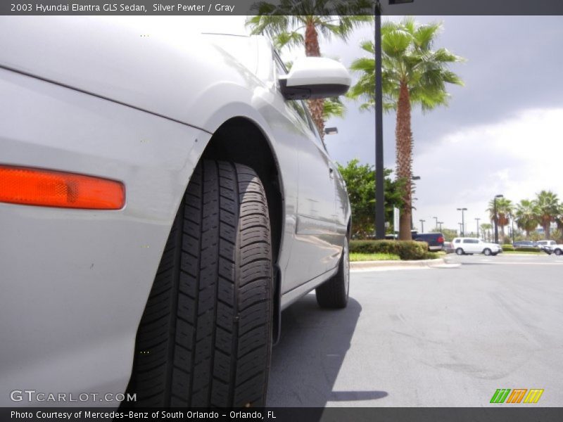 Silver Pewter / Gray 2003 Hyundai Elantra GLS Sedan