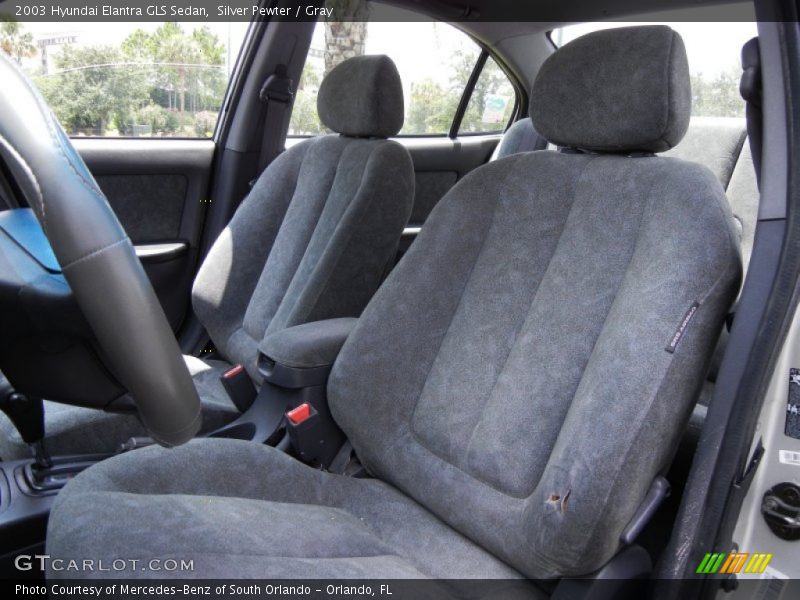 Silver Pewter / Gray 2003 Hyundai Elantra GLS Sedan