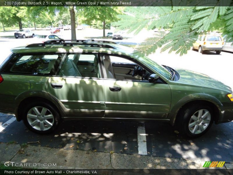 Willow Green Opal / Warm Ivory Tweed 2007 Subaru Outback 2.5i Wagon