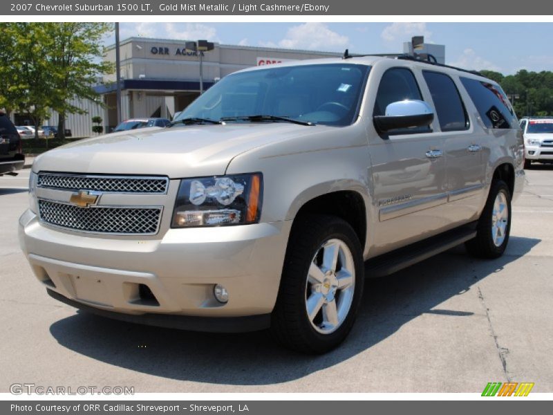 Gold Mist Metallic / Light Cashmere/Ebony 2007 Chevrolet Suburban 1500 LT