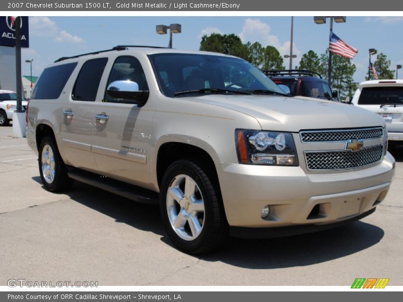 Gold Mist Metallic / Light Cashmere/Ebony 2007 Chevrolet Suburban 1500 LT