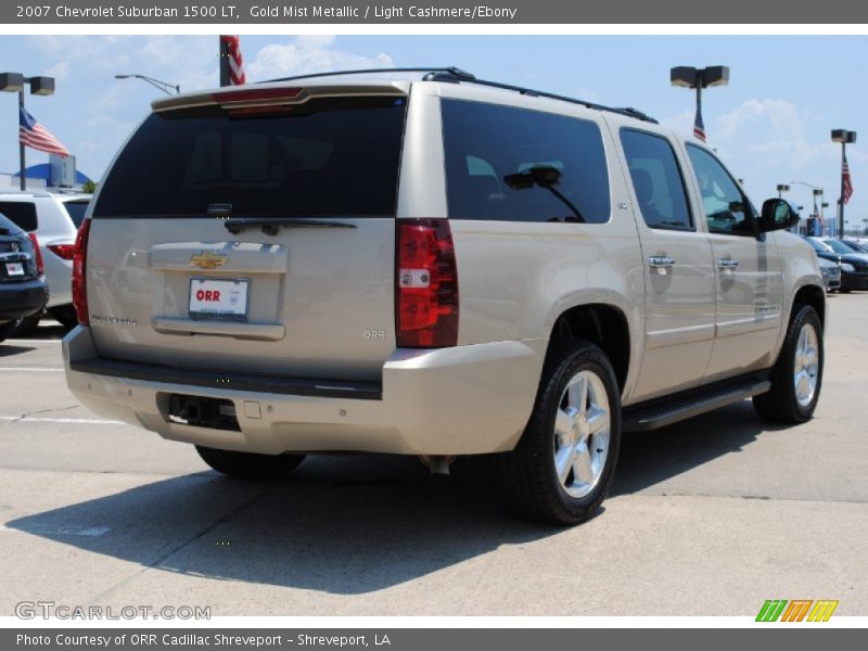 Gold Mist Metallic / Light Cashmere/Ebony 2007 Chevrolet Suburban 1500 LT