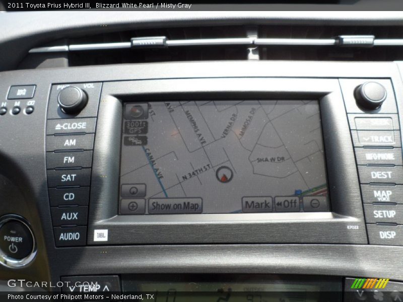 Blizzard White Pearl / Misty Gray 2011 Toyota Prius Hybrid III