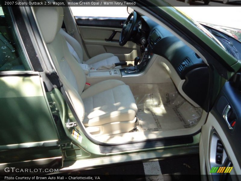 Willow Green Opal / Warm Ivory Tweed 2007 Subaru Outback 2.5i Wagon