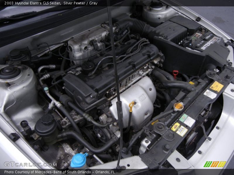 Silver Pewter / Gray 2003 Hyundai Elantra GLS Sedan