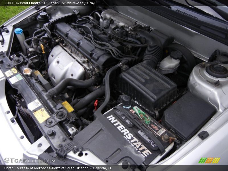 Silver Pewter / Gray 2003 Hyundai Elantra GLS Sedan