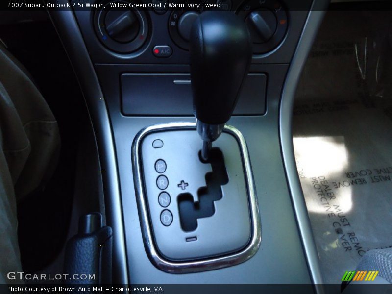 Willow Green Opal / Warm Ivory Tweed 2007 Subaru Outback 2.5i Wagon