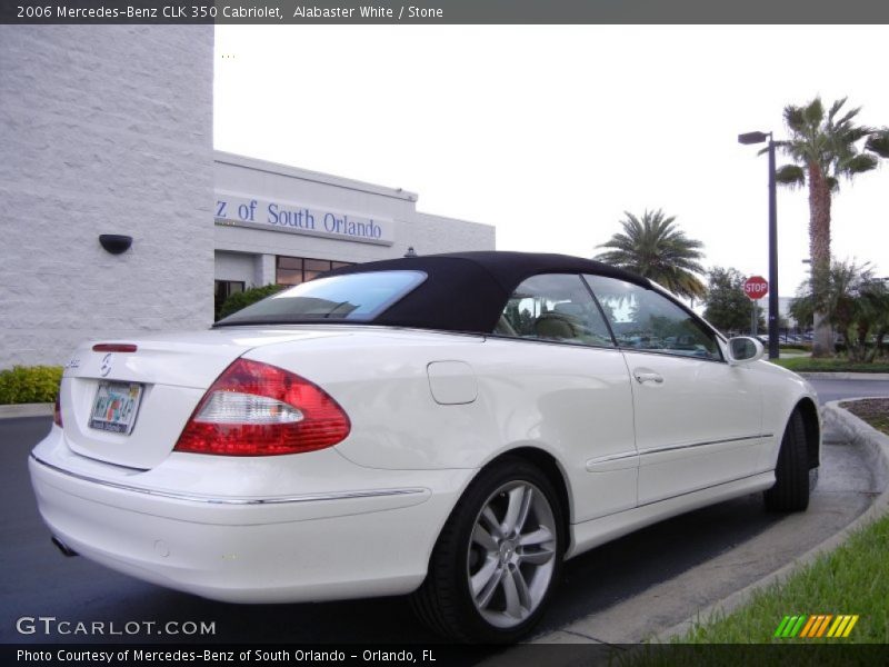 Alabaster White / Stone 2006 Mercedes-Benz CLK 350 Cabriolet