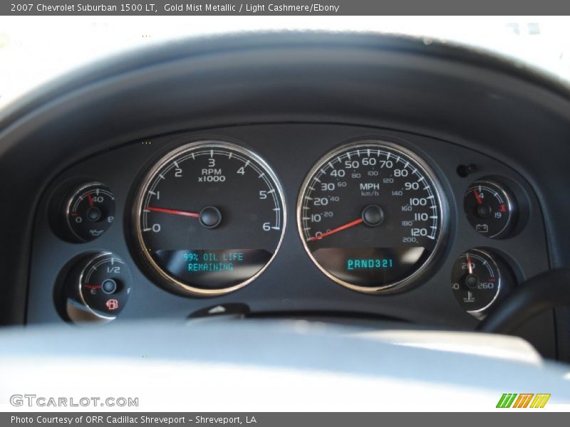 Gold Mist Metallic / Light Cashmere/Ebony 2007 Chevrolet Suburban 1500 LT