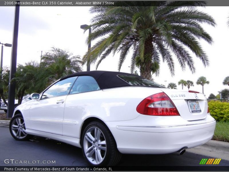 Alabaster White / Stone 2006 Mercedes-Benz CLK 350 Cabriolet