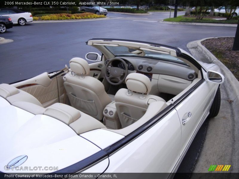 Alabaster White / Stone 2006 Mercedes-Benz CLK 350 Cabriolet