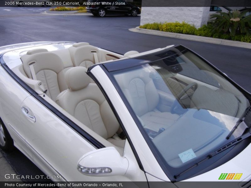 Alabaster White / Stone 2006 Mercedes-Benz CLK 350 Cabriolet