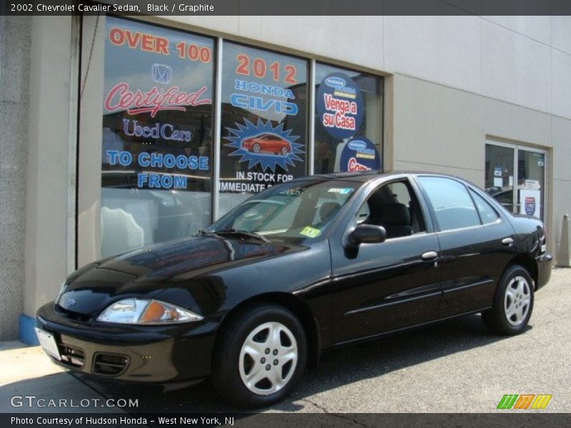 Black / Graphite 2002 Chevrolet Cavalier Sedan