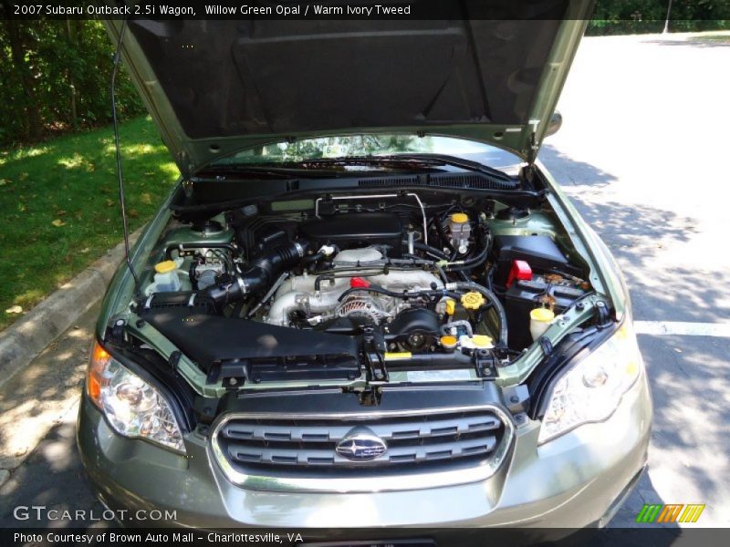 Willow Green Opal / Warm Ivory Tweed 2007 Subaru Outback 2.5i Wagon