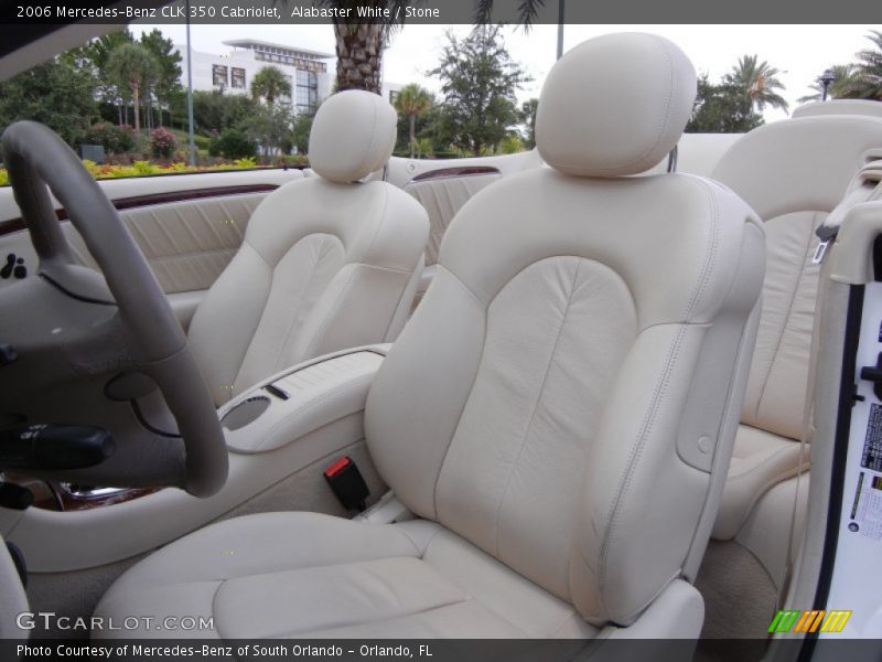 Alabaster White / Stone 2006 Mercedes-Benz CLK 350 Cabriolet