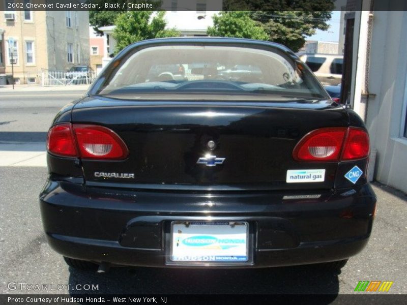 Black / Graphite 2002 Chevrolet Cavalier Sedan