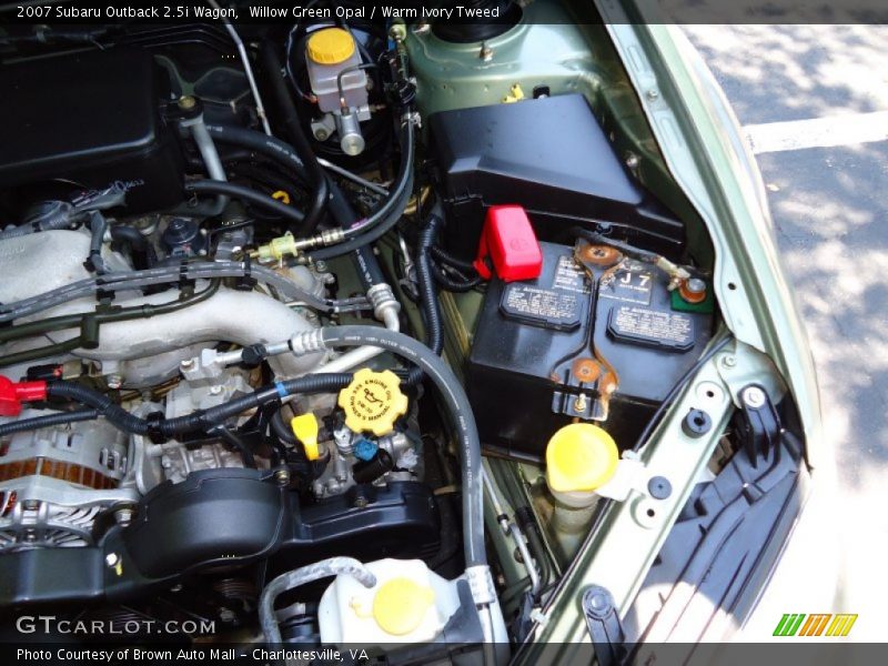 Willow Green Opal / Warm Ivory Tweed 2007 Subaru Outback 2.5i Wagon